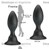 Dilatador anal con vibracion regulable por inclinacion y carga USB